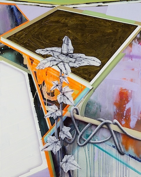 Wolfgang Ellenrieder: Tablet, 2014
Pigment, Bindemittel und Öl auf Nessel, 175 x 140 cm

